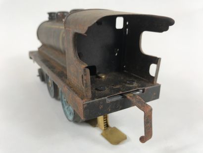 null JEP France 1920
Locomotive type vapeur, en tôle peinte noire et lithographiée,...