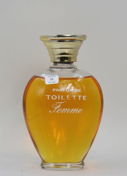 null ROCHAS « Femme »
Flacon en verre de forme ovale. Bouchon doré, titré. Factice.
H...