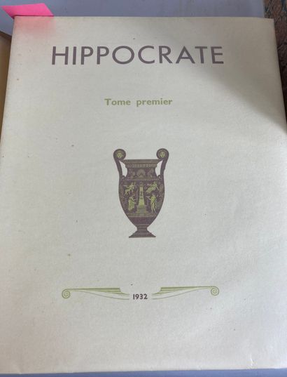 null HIPPOCRATE
Works
[Paris], Javal et Bourdeaux. 1932-1934.
4 vol. paperbacks....
