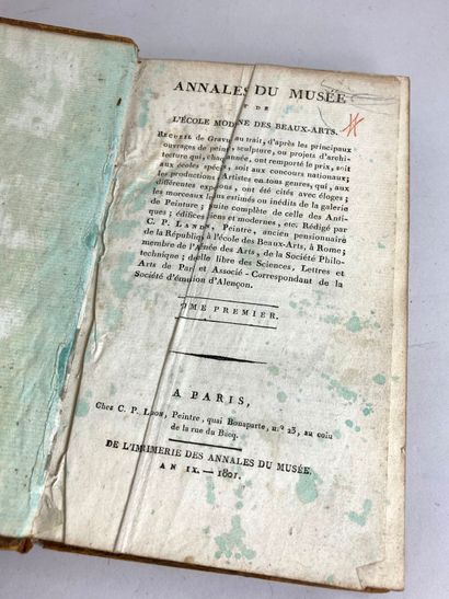 null Annals of the Museum and the Modern School of Fine Arts.
Collection of line...