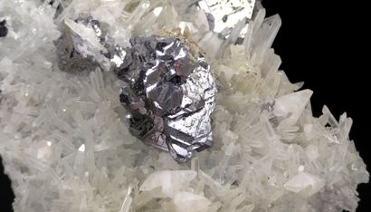 null Very beautiful Bulgarian duo with a magnificent galena on Madan quartz and a...