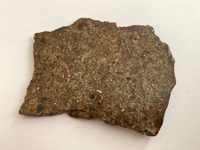 null NWA unclassified
Plate : 6,5 x 4,5 x 0,3 cm, crust on one edge, chondrules and...