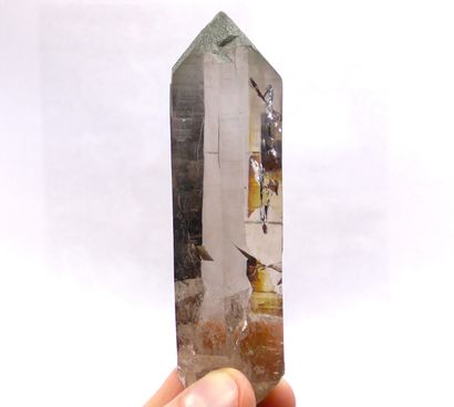 null Nice smoky biterminated quartz from Grimsel, Switzerland. Very bright and transparent...