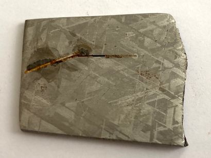 null Gibeon
Sidérite octaédrite classée IVA, découverte en Namibie en 1836. 
Plaque...