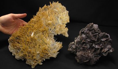 null Duo of specimens, beautiful and representative of the Rivoirands deposit in...