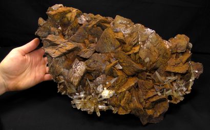 null Very large specimen of siderite and quartz, from the famous discovery of the...