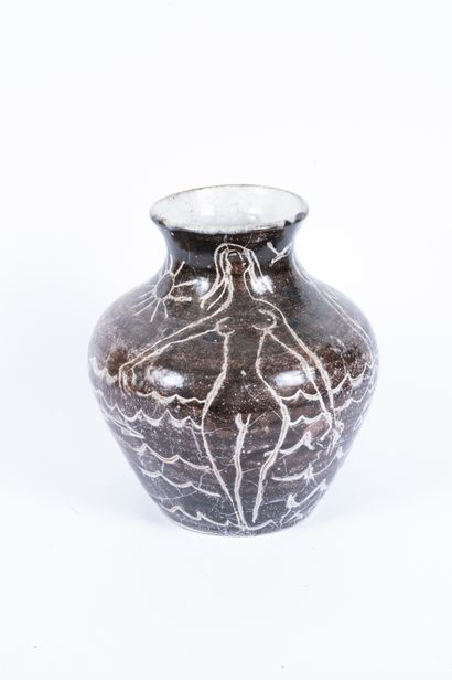 Robert PICAULT (1919-2000).
Vase en céramique...