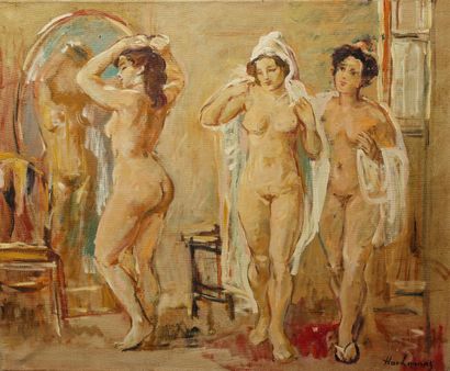 null Hovhannes HAROUTIOUNIAN (1950)
Femmes à la toilette
Huile sur toile
60 x 74...