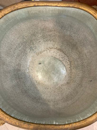null Henri VIAN (1860-1905)
Exceptional and rare stoneware bowl with ribbed body,...