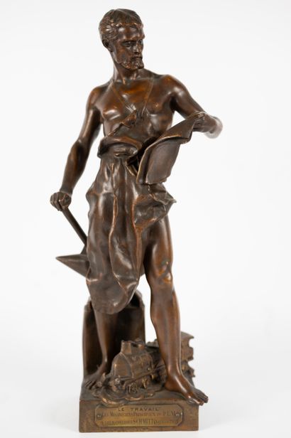null Jean-Baptiste GERMAIN (1841-1910)
Work, PLM. In honor of the workers of the...