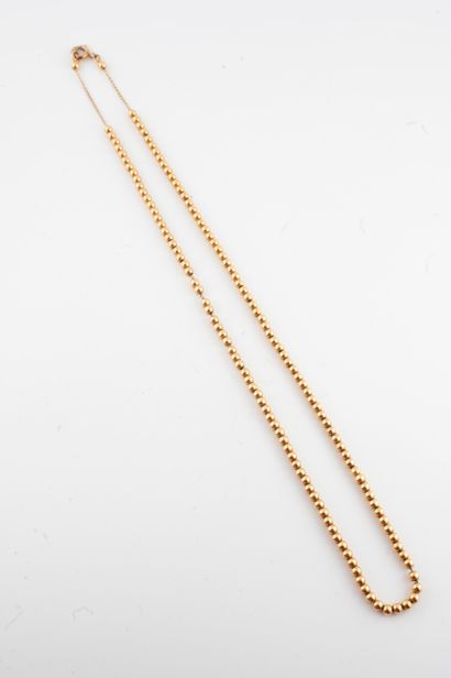 null Marseille necklace in 18k yellow gold. 
Weight : 8,10gr. Length : 40cm