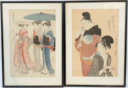 null JAPAN
Pair of Japanese prints depicting elegant women.
DIM ? 
(Framed)