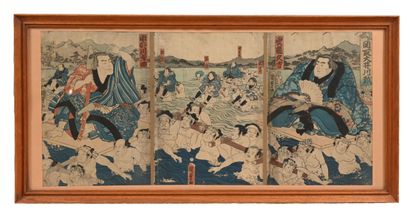 null JAPAN 
Triptych print with dedication on the back.
36.5 x 81cm