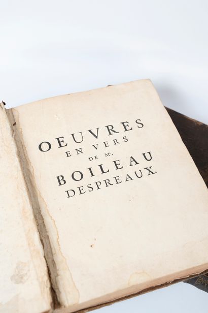 null BOILEAU DESPREAUX, "Oeuvres de Mr Boileau Despreaux avec des éclaircissements...