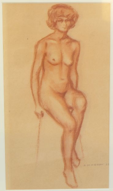 null André MARGAT (1903-1999)
Nude Woman
Sanguine, signed lower right
32 x 18cm on...