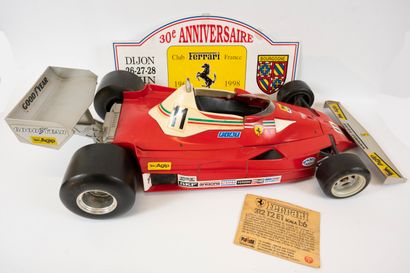 null F1 Ferrari 312 T2, year 1977. Model made by Polistil (Italy), scale 1/6th, 72cm.
(Restorations)
A...