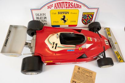 null F1 Ferrari 312 T2, year 1977. Model made by Polistil (Italy), scale 1/6th, 72cm.
(Restorations)
A...