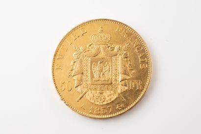 null FRANCE - Second Empire - Napoléon III (1852-1870)
Pièce de 50 francs or, 1857,...