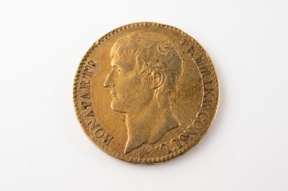 null FRANCE- BONAPARTE Premier Consul (1799-1804)
Pièce 40 francs or, Bonaparte Premier...