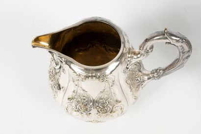 null CHRISTOFLE
Service à thé et café 5 pièces en métal argenté, comprenant la théière,...