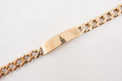 null Unengraved 18k yellow gold curb chain. 
Weight : 30gr