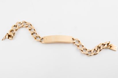 null Unengraved 18k yellow gold curb chain. 
Weight : 30gr