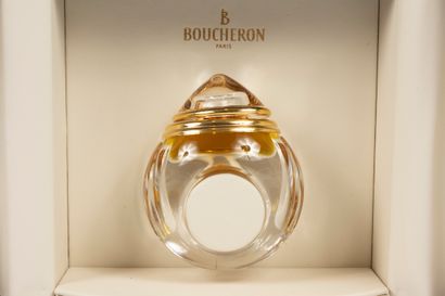 null BOUCHERON "Boucheron
Crystal bottle featuring a ring, contains 15ml of perfume...