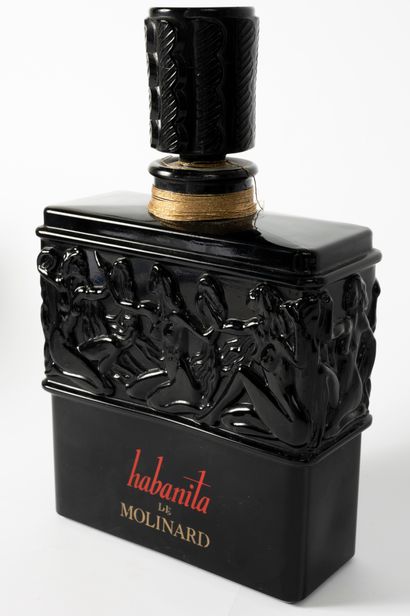 null MOLINARD « Habanita »
Flacon en verre opaque noir, factice géant de décoration,...