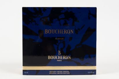 null BOUCHERON « Boucheron »
Flacon en cristal figurant une bague, contient 15ml...