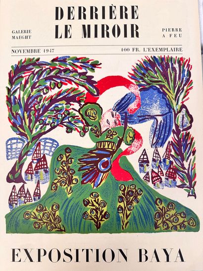  MAHIEDDINE BAYA (1931-1998)
BAYA - André Breton - Jacques Kober.
Derrière le Miroir... Gazette Drouot