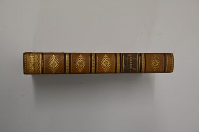  BERNIS
Œuvres. Delangle, 1825. In 8, Veau blond entièrement orné de Martin. Gazette Drouot