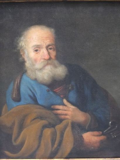 null VAN den EEYCKOUT Gerbrand- (Amsterdam 1621-1674 ) Portrait de Saint Pierre –...