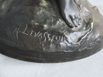 null LEVASSEUR  Henri Louis (1853-1934) - 

Allégorie de la Nuit.-Sculpture en bronze...