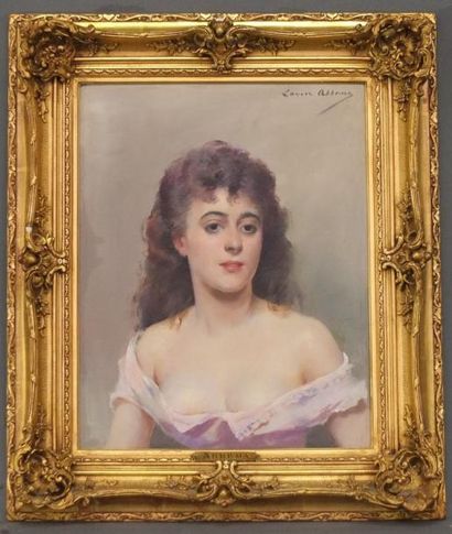null ABBEMA Louise-( Etampes 1858- Paris 1927) Portrait probable d’une comédienne...