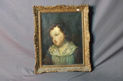 null Ecole française fin XVIIIème - Portrait d'un jeune garçon - Huile sur toile...