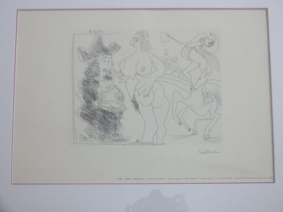 null PICASSO Pablo (d'après)- "Picasso 347"- Sérigraphie d'édition japonaise signée...