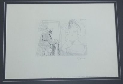 null PICASSO Pablo (d'après)- "Picasso 347"- Sérigraphie d'édition japonaise signée...