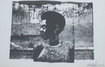 null SIDNEY- Revolution Poetry- sérigraphie numérotée 1/14 H32cm L50cm 2014