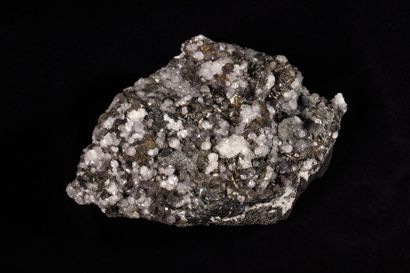 Minéralogie Tétraédrite et quartz (Ariège France) 