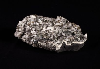 Minéralogie Tétraédrite et quartz (Ariège France) 