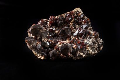 Minéralogie Quartz fumé Spessartite -Tongbei (Chine)

10x8x6cm

A noter le noir des...