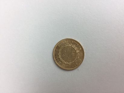 Pièce de 20 francs en or A 1875