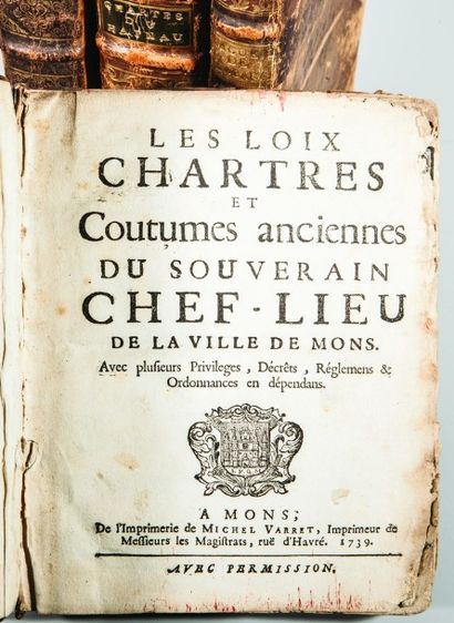 null Les Chartes nouvelles du pays et comté du Hainaut - Gaspard Migeot imprimeur...