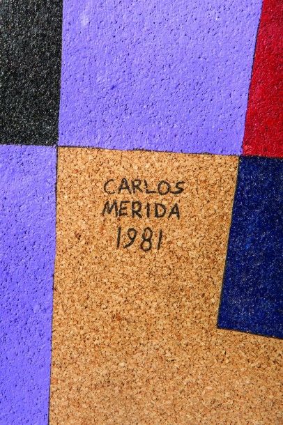 null Carlos MERIDA -(Guatemala 1891- Mexique 1984) Composition abstraite - Technique...