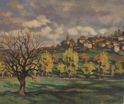null Gabriel Moiselet "Polignac" -1950- 54x65 cm
