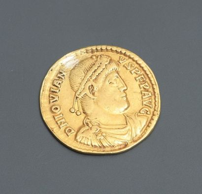 null Pièce en or , 750 MM, époque Renaissance, poids : 4,3gr. brut.