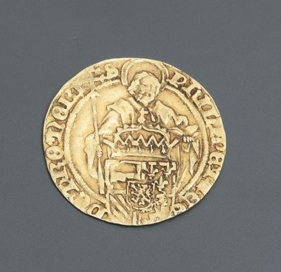 null Pièce en or , 750 MM, époque Renaissance, poids : 2,9gr. brut.