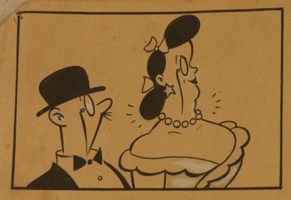 null BOZZ, dessinateur de Spirou - "Rien ne se perd" - Planche originale dessin à...