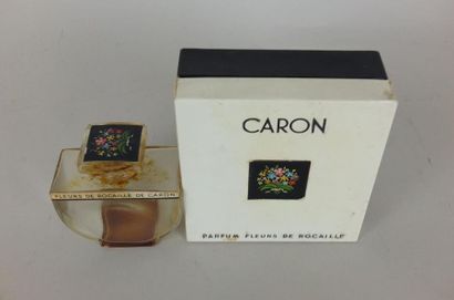 null CARON PARIS, Flacon de parfum "Fleurs de rocaille" vers 1925/ 30- H : 11cm.