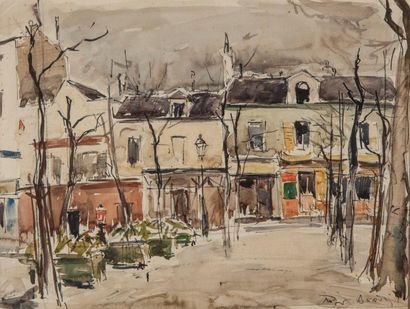Roger BERTIN (1915-2003) - Montmartre, La...